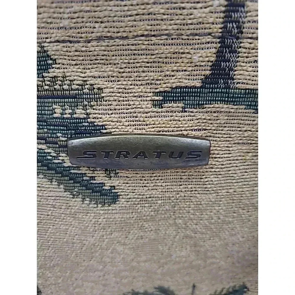 Stratus Ricardo Beverly Hills Tapestry Tote Bag Palm Trees Zipper - Picture 2 of 7